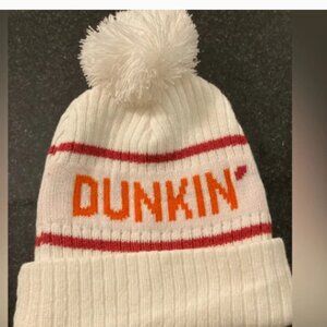 NEW IN BAG Rare Dunkin white hat and socks